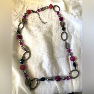 Premier Jewelry 35'' Inch Necklace - Purple, Black, and Metallic